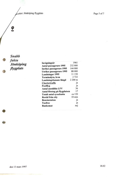 Tidningen Jönköping flygplats 115