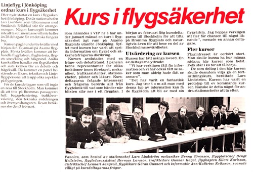 Flygsäkerhetskurs