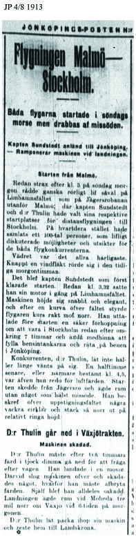 Flygningen Malmö Stockholm 4 aug