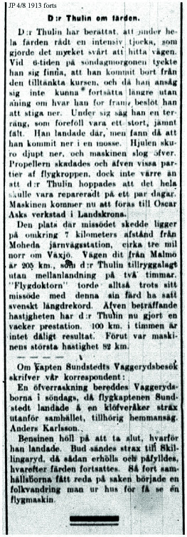 Dr Thulin om färden