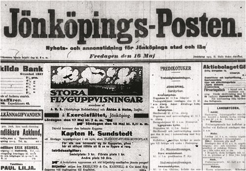 Stora flyguppvisning JP 190317 annons